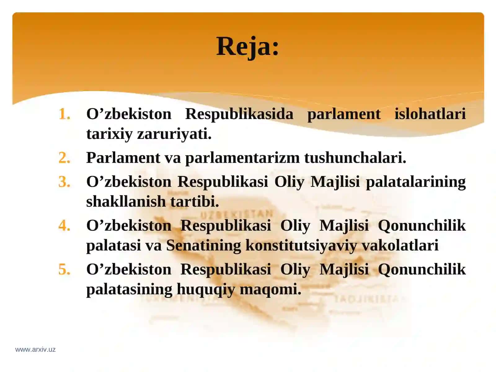 O’zbekistondagi parlamenttizimi 2