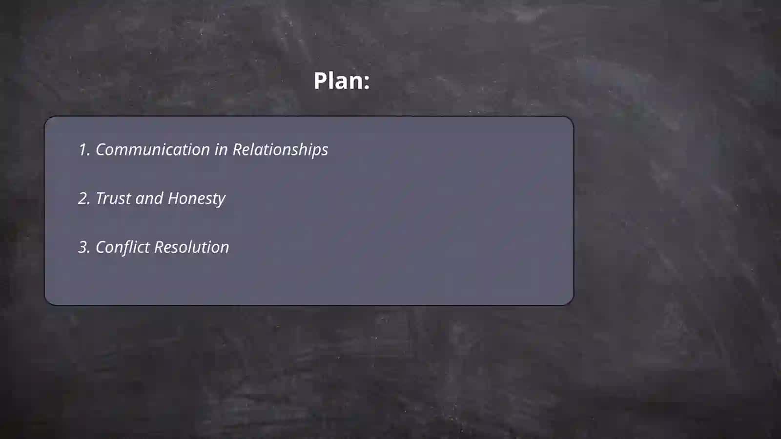 Communication in Relationships 2