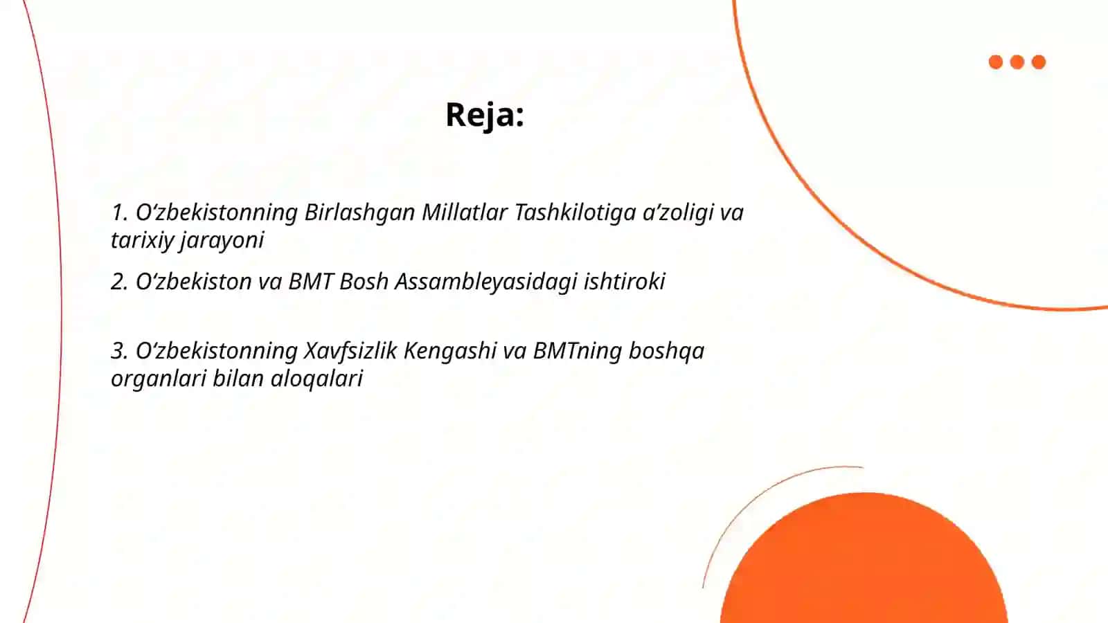 Oʻzbekistonning BMT bilan aloqalari 2