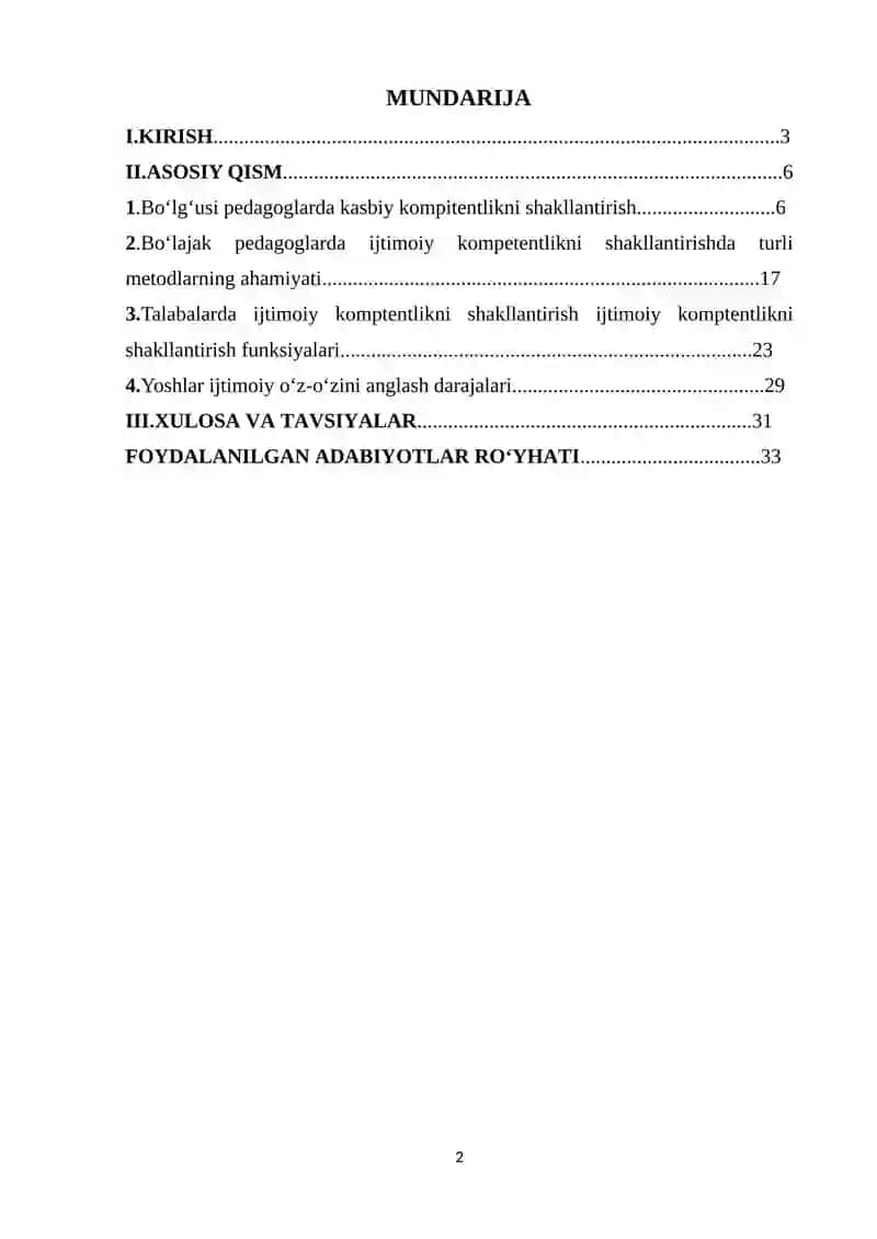 YOSHLARNI IJTIMOIY KOMPETENTLIGINI SHAKLLANTIRISH JARAYONI VAZIFALARI 2