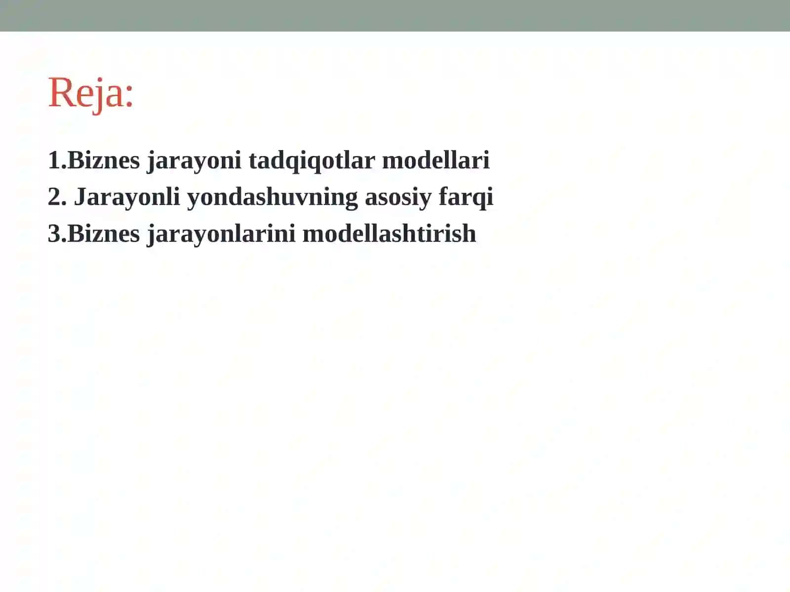 Biznesjarayonlarnimodellashtirish 2