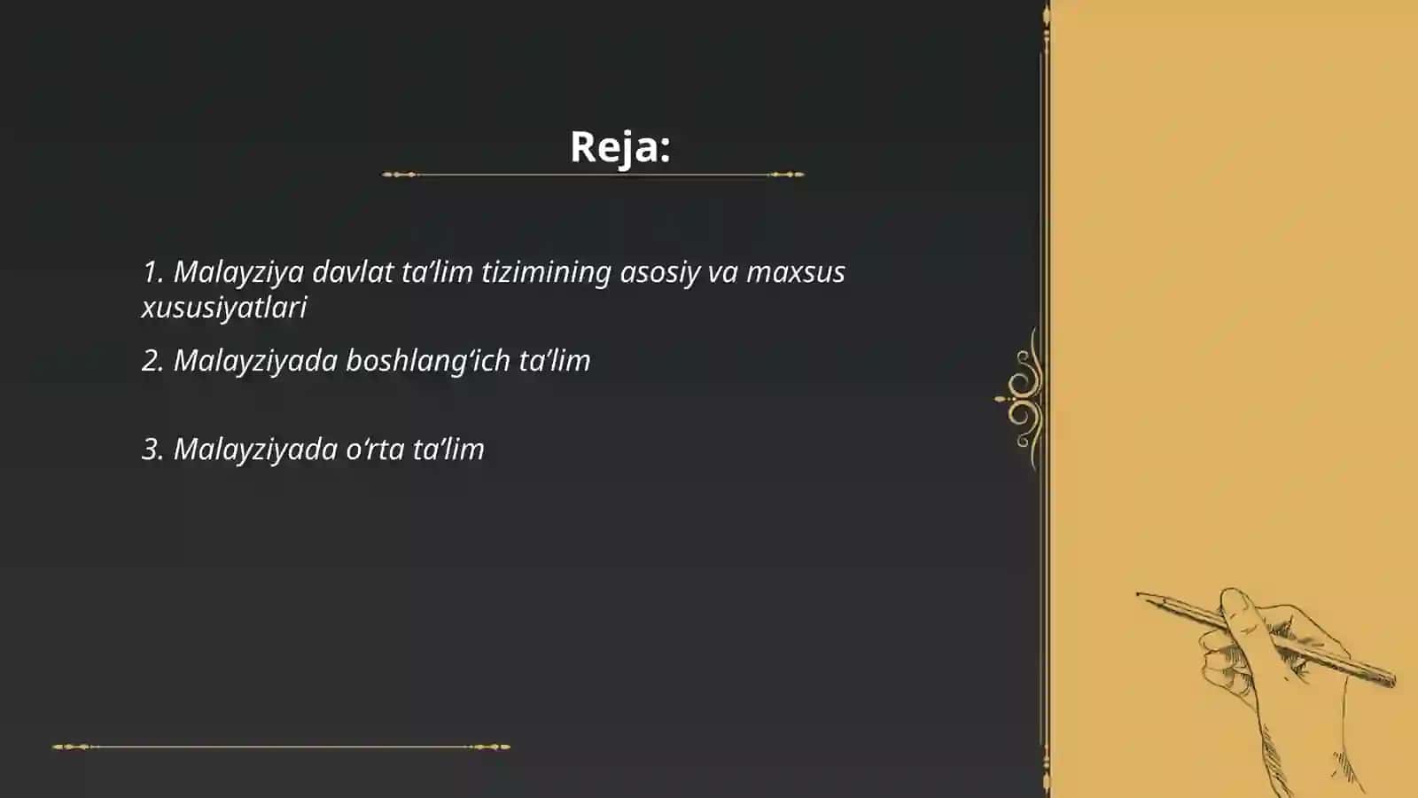Malayziya davlat ta’lim tizimi 2