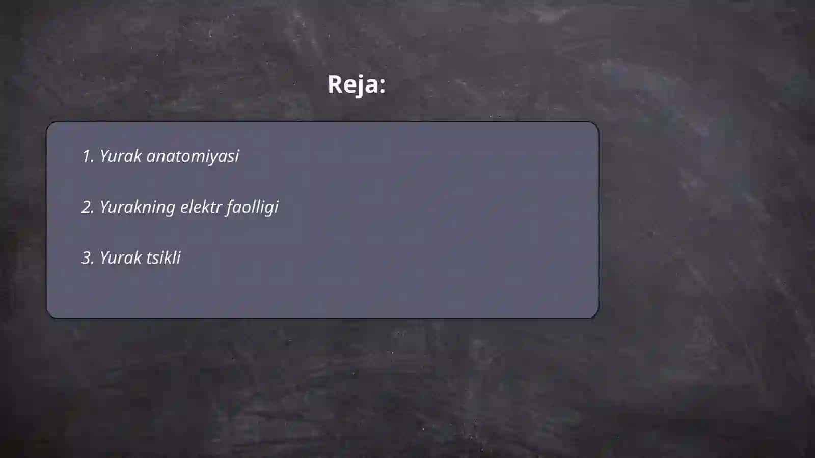 Yurakning ishlash mexanizmi va boshqarilishi 2