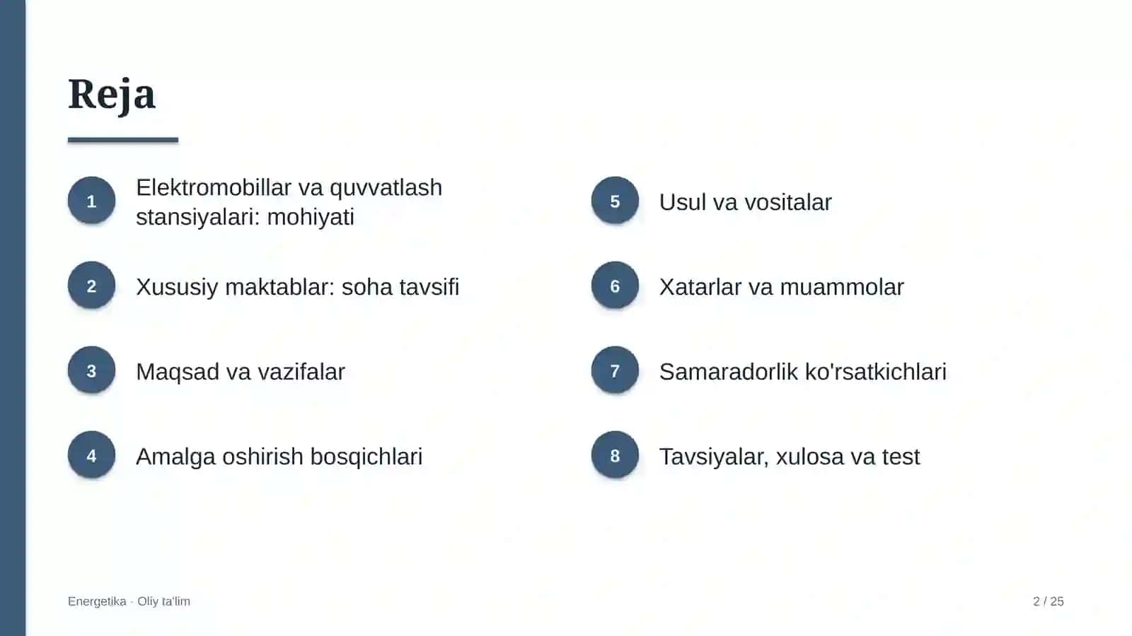 Xususiy maktablarda elektromobillar va quvvatlash stansiyalaridan foydalanish 2