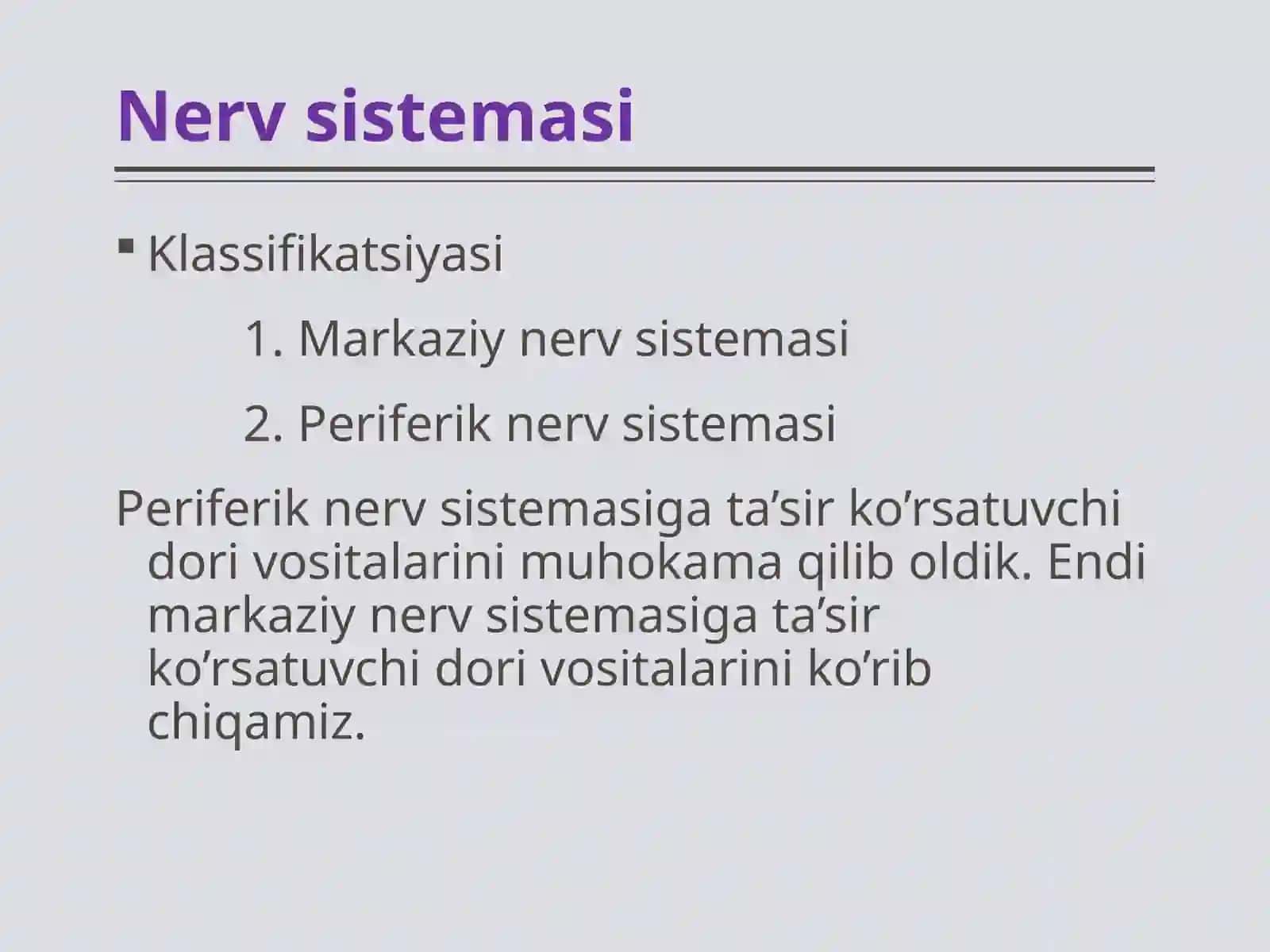 Trankvilizatorlar va sedativtinchlantiruvchi moddalar 2