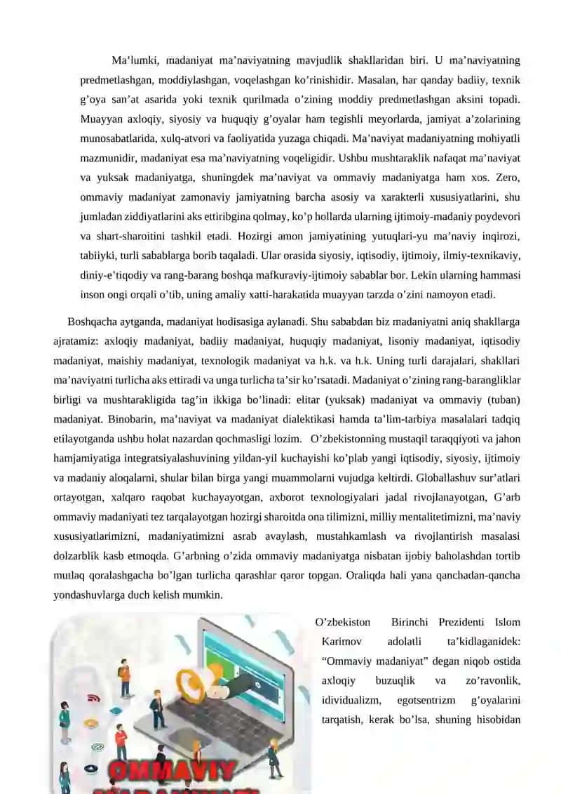 Ommaviy madaniyat 2