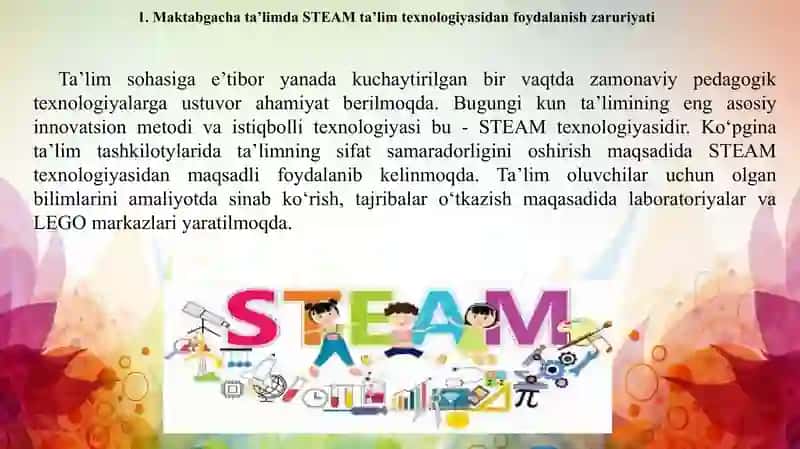 Maktabgacha yoshdagi bolalarni STEAM ga jalb qilish usullari 2