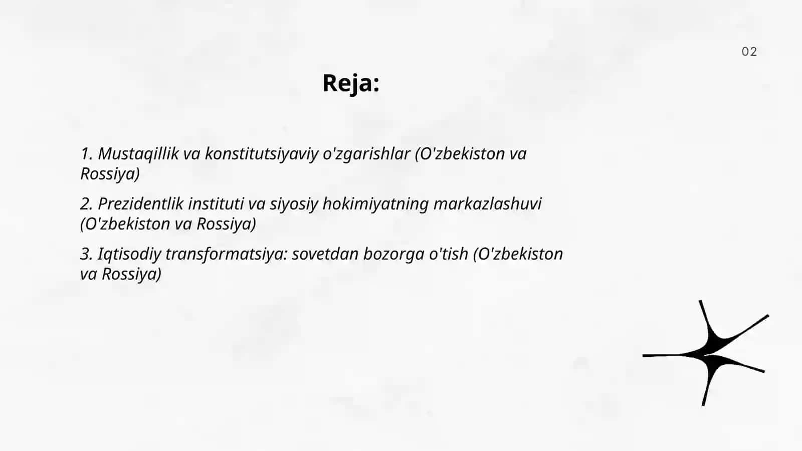 1991-yildan keyin O'zbekistonda va Rossiyada yuz bergan o'zgarishlar 2