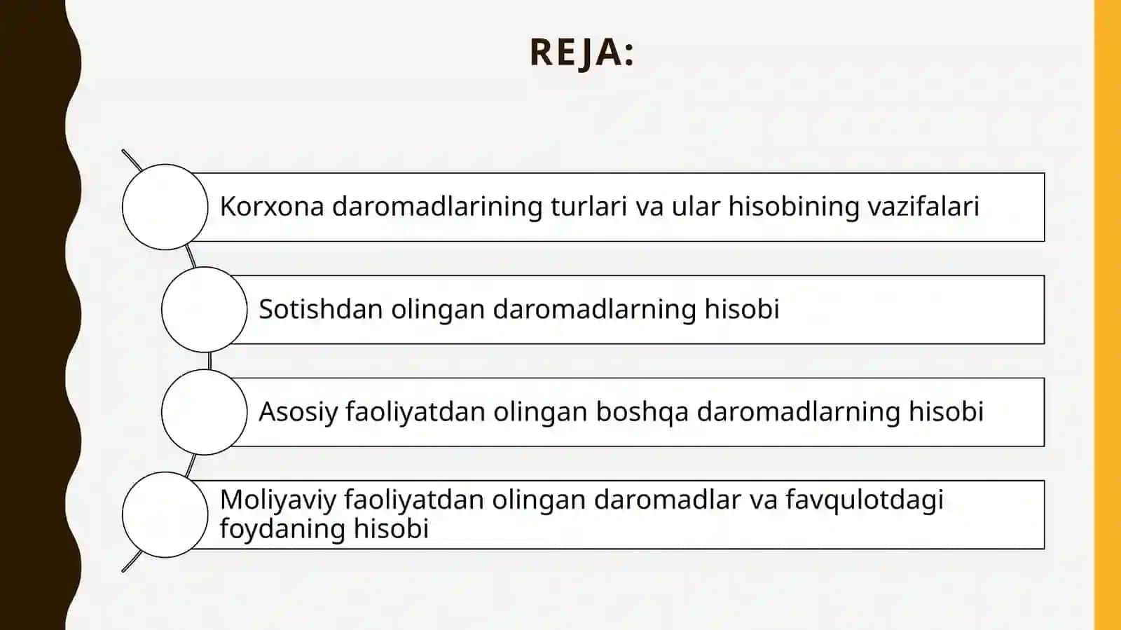 Korxona daromadlarining hisobi 2