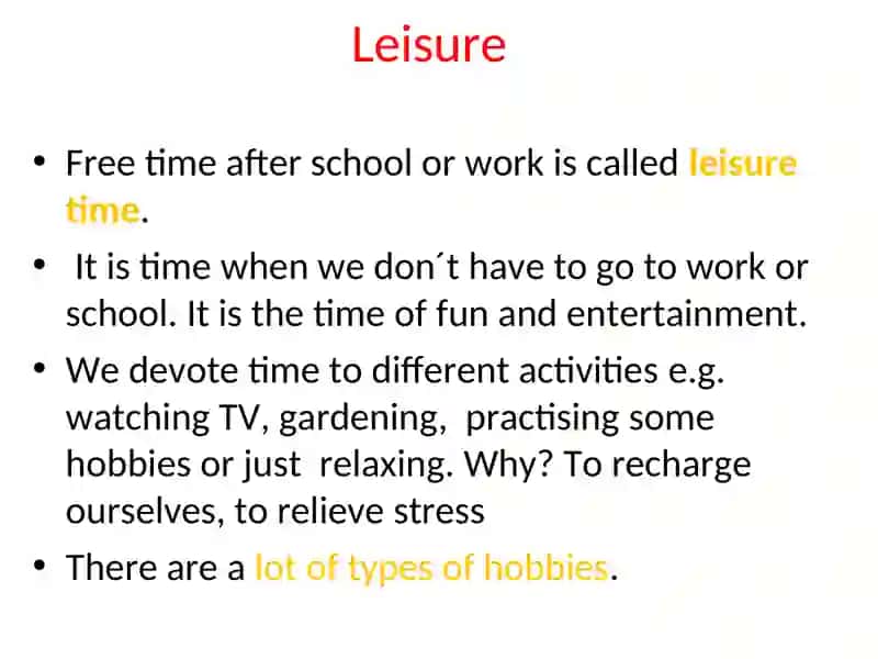 Hobbies and Interests 2