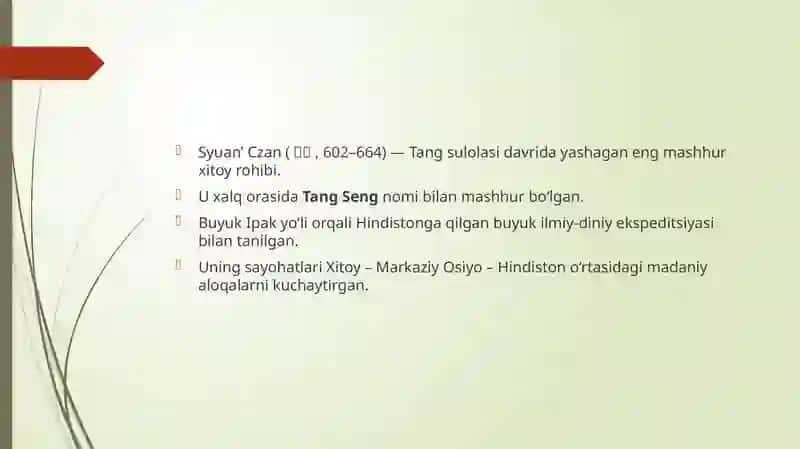 Shuan Zang sayohati 2