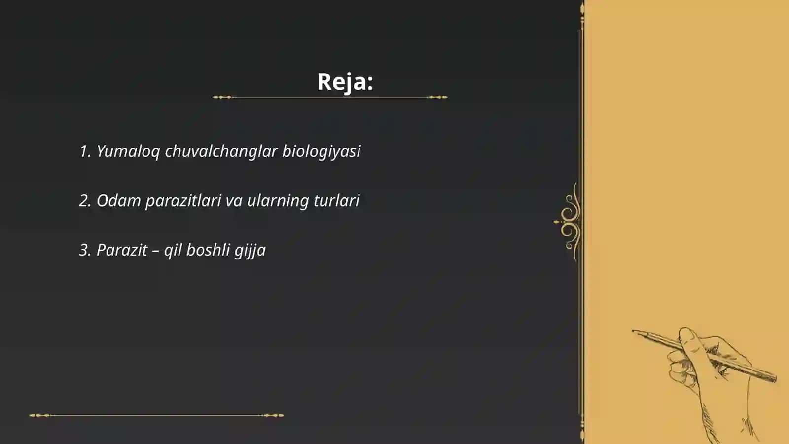 Yumaloq chuvalchanglar—odam parazitlari 2