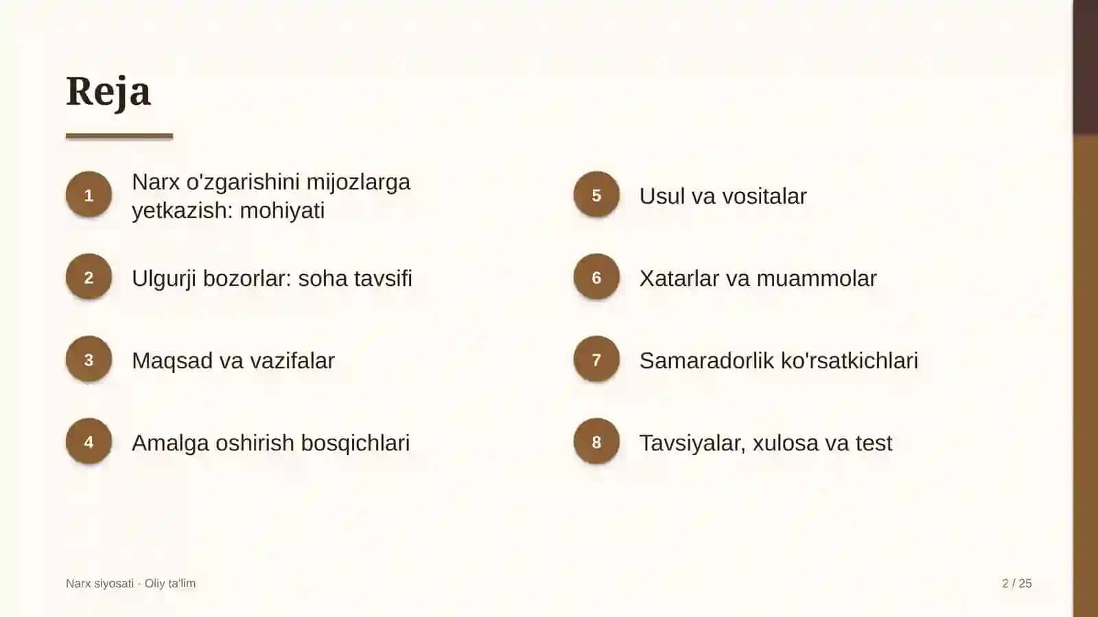 ulgurji bozorlarda narx o'zgarishini mijozlarga yetkazish 4038 2