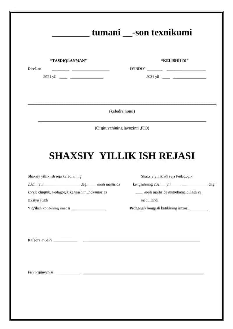 HISOBOT JURNALI 2