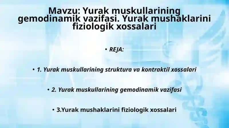 yurak muskullari faoliyati 2