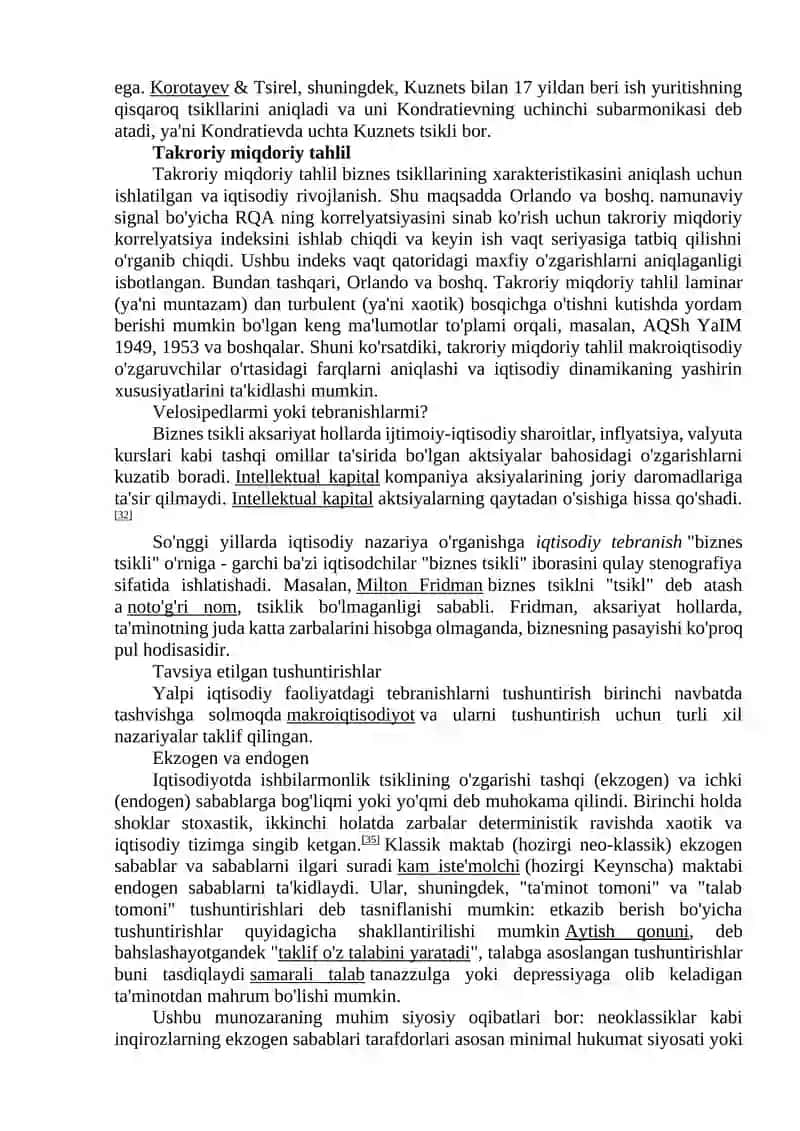 Ishbilarmonlik sikli nazariyasi,Dinamik makroiqtisodiyot 2