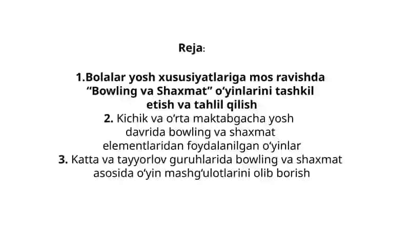 O'yinlarni olib borish usullari 2
