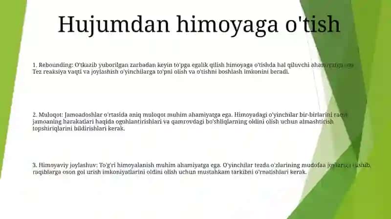Turli Sharoitlarda Mudofaaga OʻTish 2