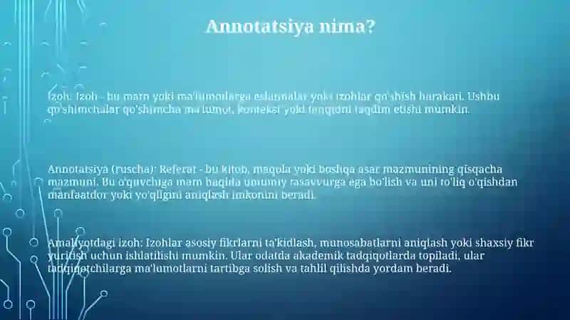 Izoh 2