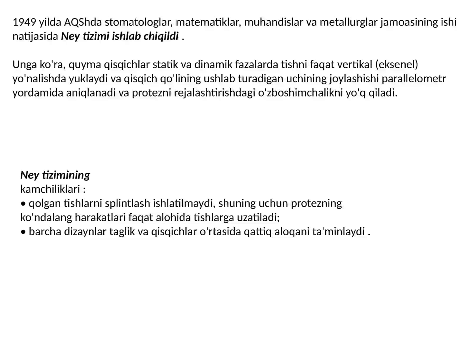 Ney klammer tizimi 2