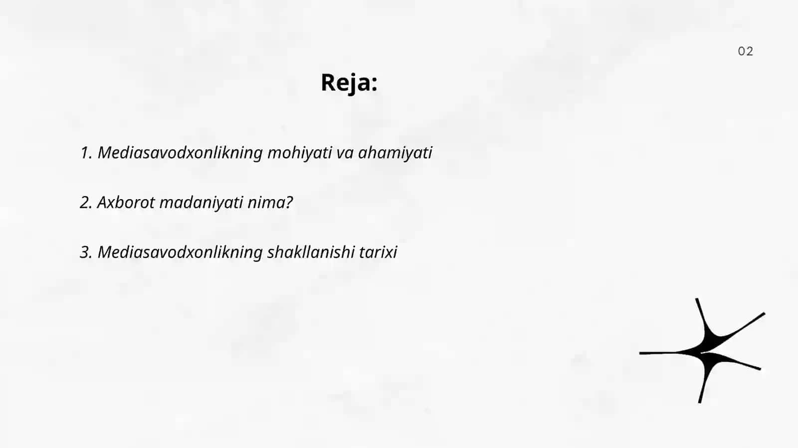 Mediasavodxonlik va axborot madaniyati fanining predmeti hamda uning tarixiy evolyutsiyasi 2