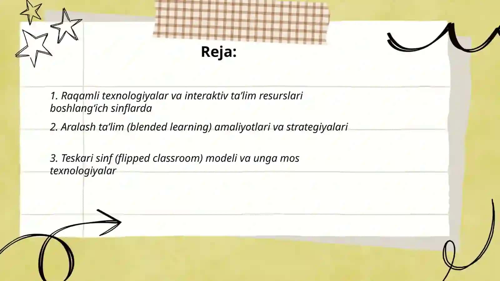 Boshlangʻich taʼlimda pedagogik jarayonning zamonaviy tendensiyalari va texnologiyalari 2