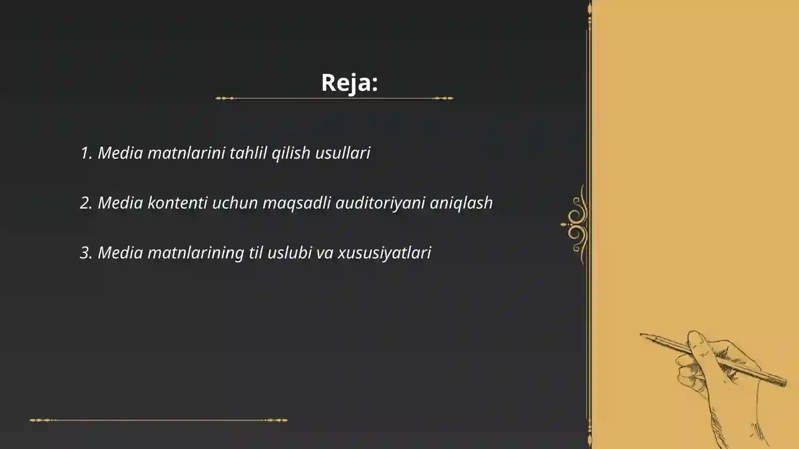Media matnlarini tahlil qilish usullari 2