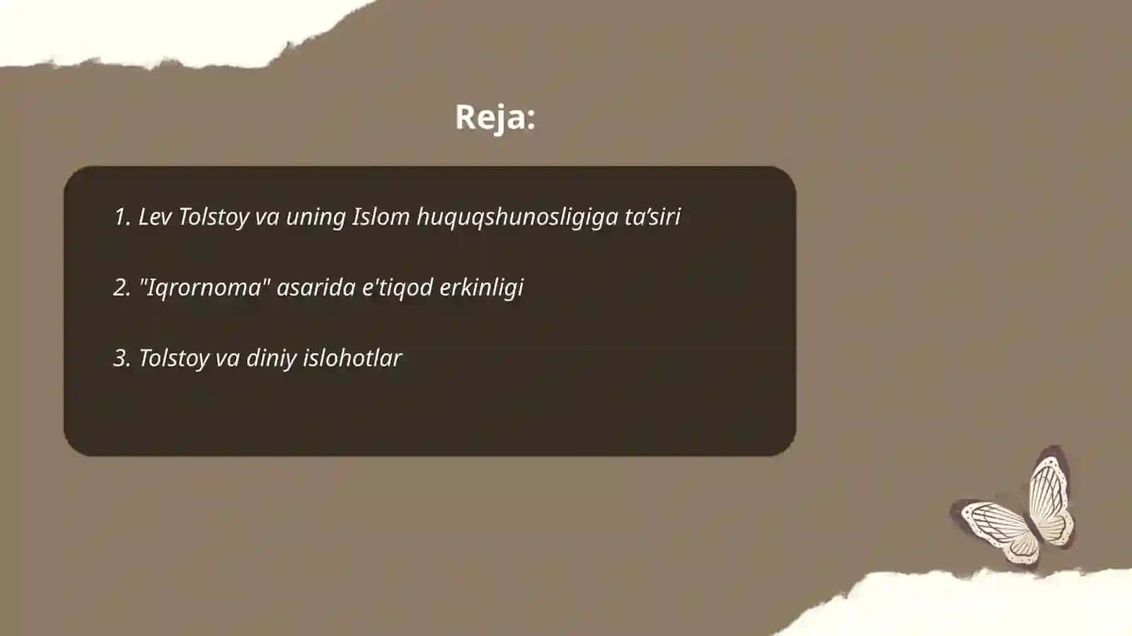 Islom huquqshunosligida Lev Tolstoyning "Iqrornoma" asaridagi diniy e'tiqodlarni tahlil qilish 2