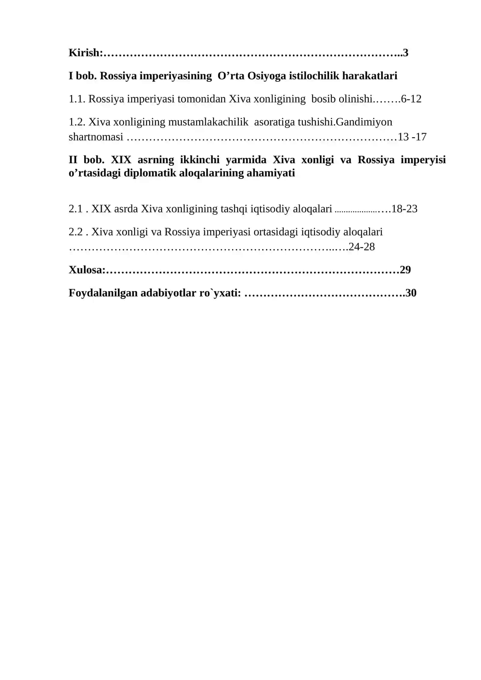 XIX asrning ikkinchi yarmida Xiva xonligi va Rossiya imperyisi o’rtasidagi diplomatik aloqalar 2