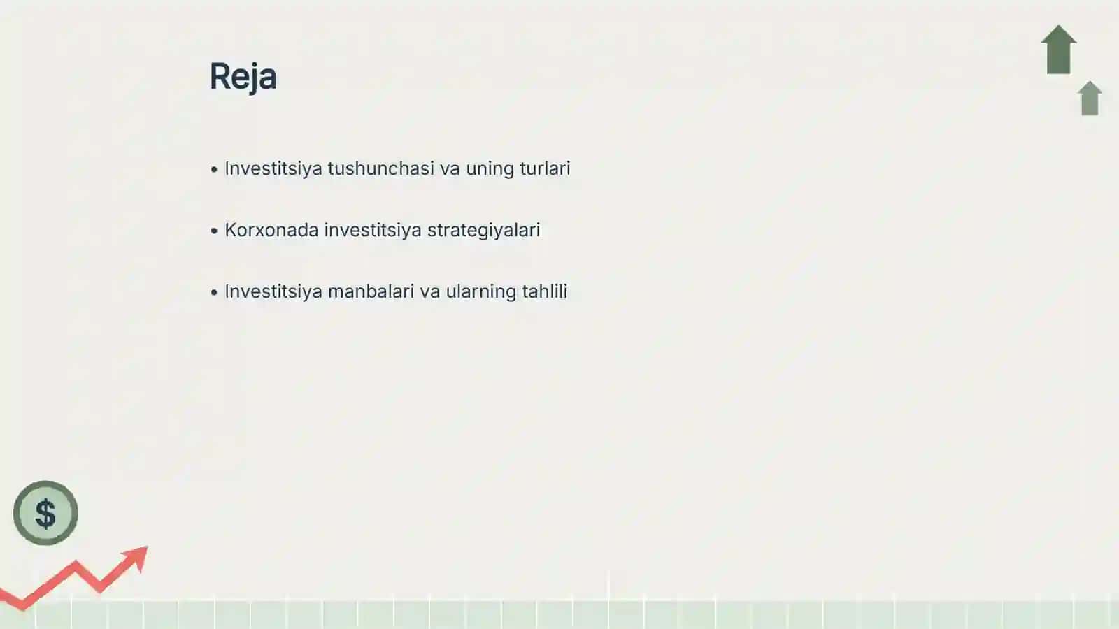 Korxona investitsion faoliyati 2
