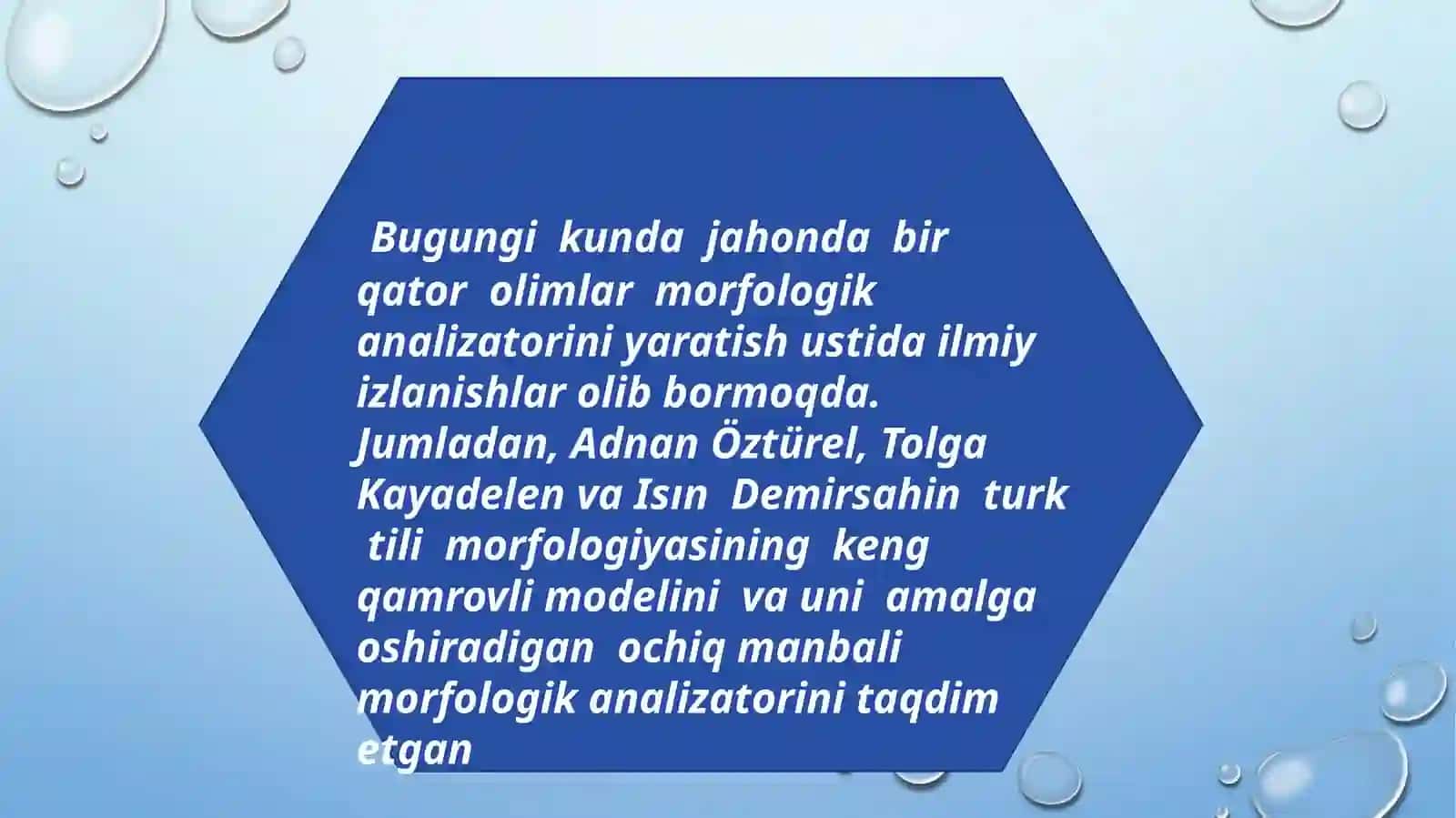 Morfologik tahlil 2