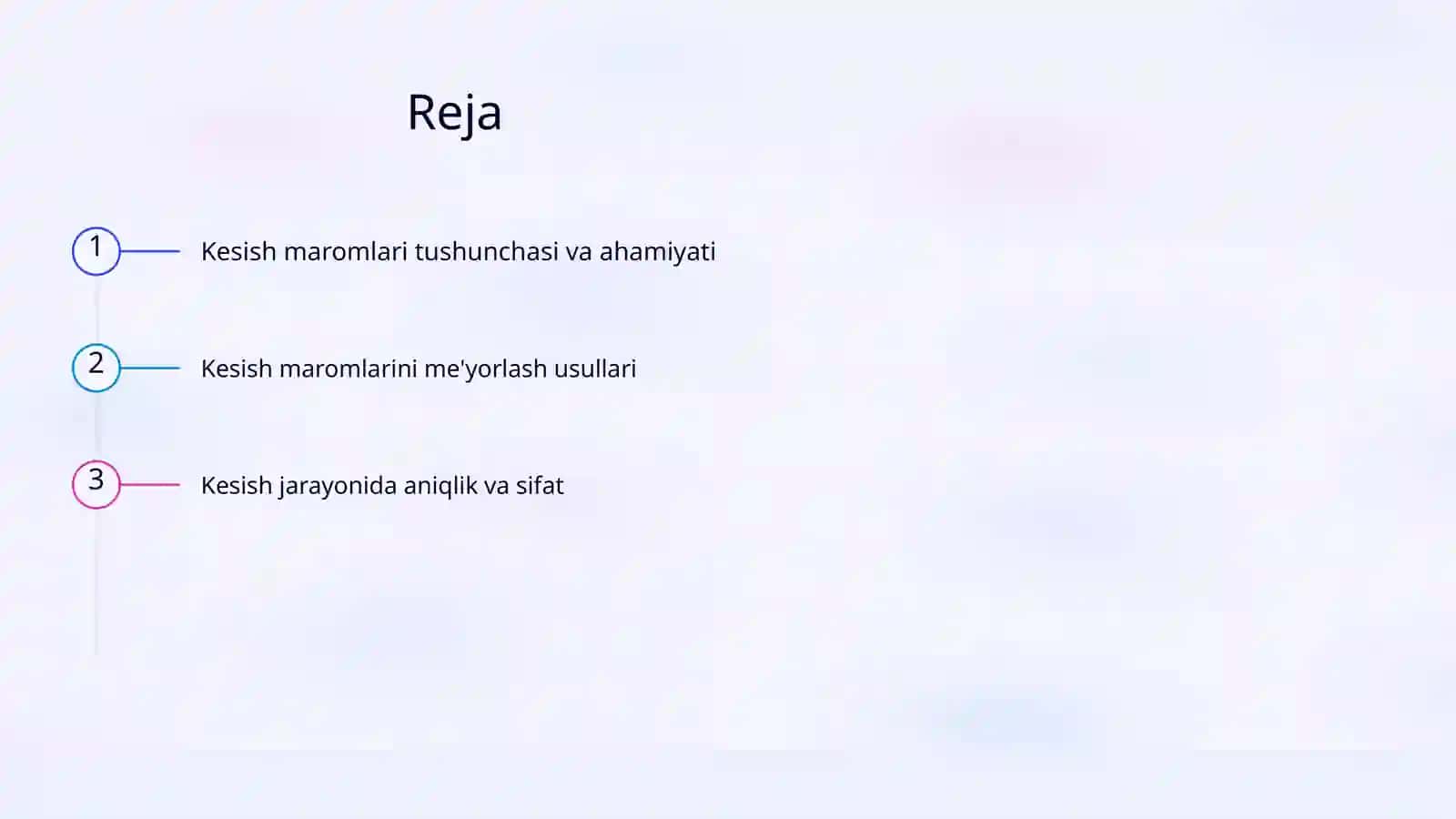 Kesish maromlarini me'yorlash 2