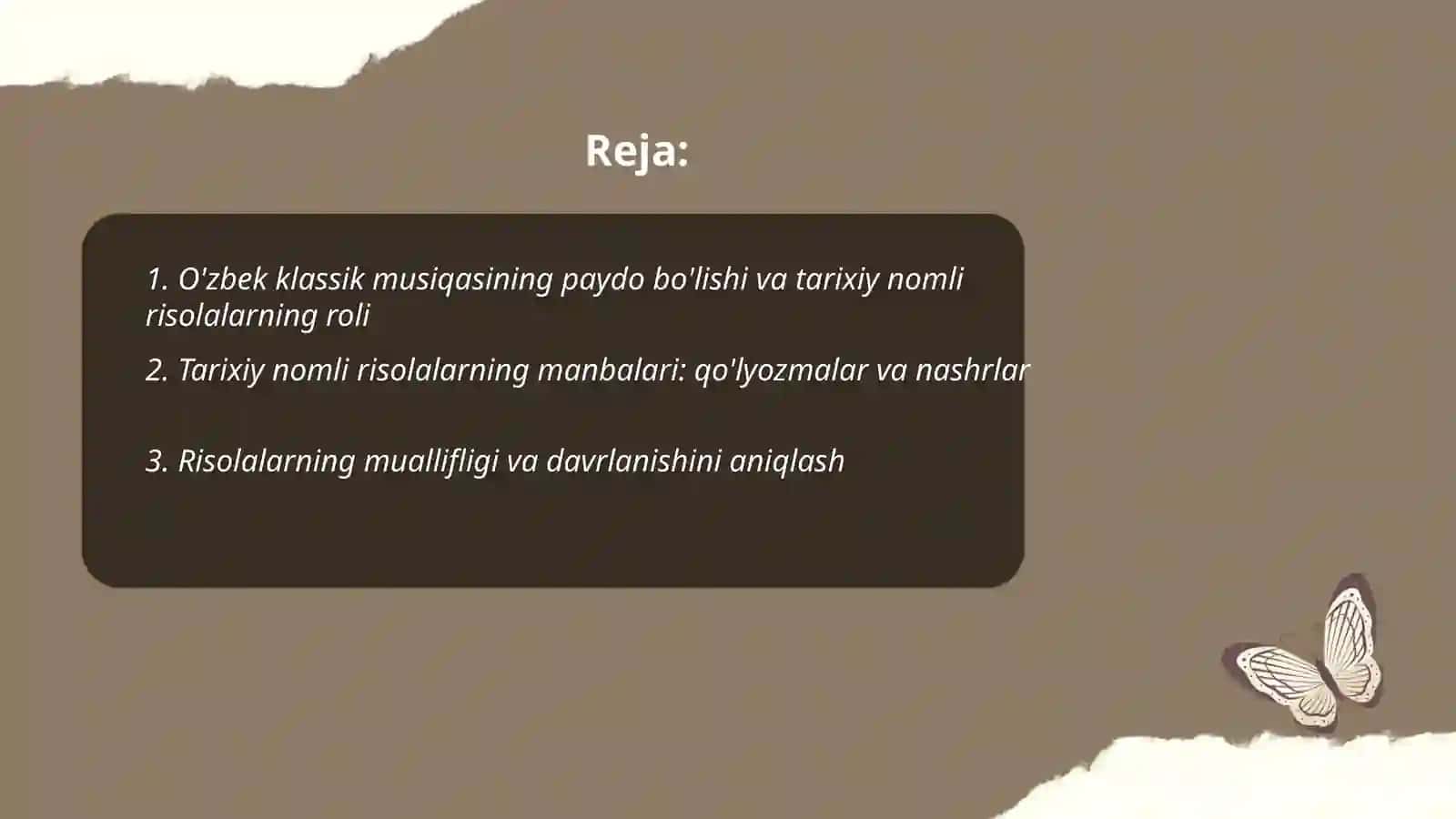 O'zbek klassik musiqasi va uning tarixiy nomli risolaning ilmiy tarixiy ahamiyati 2