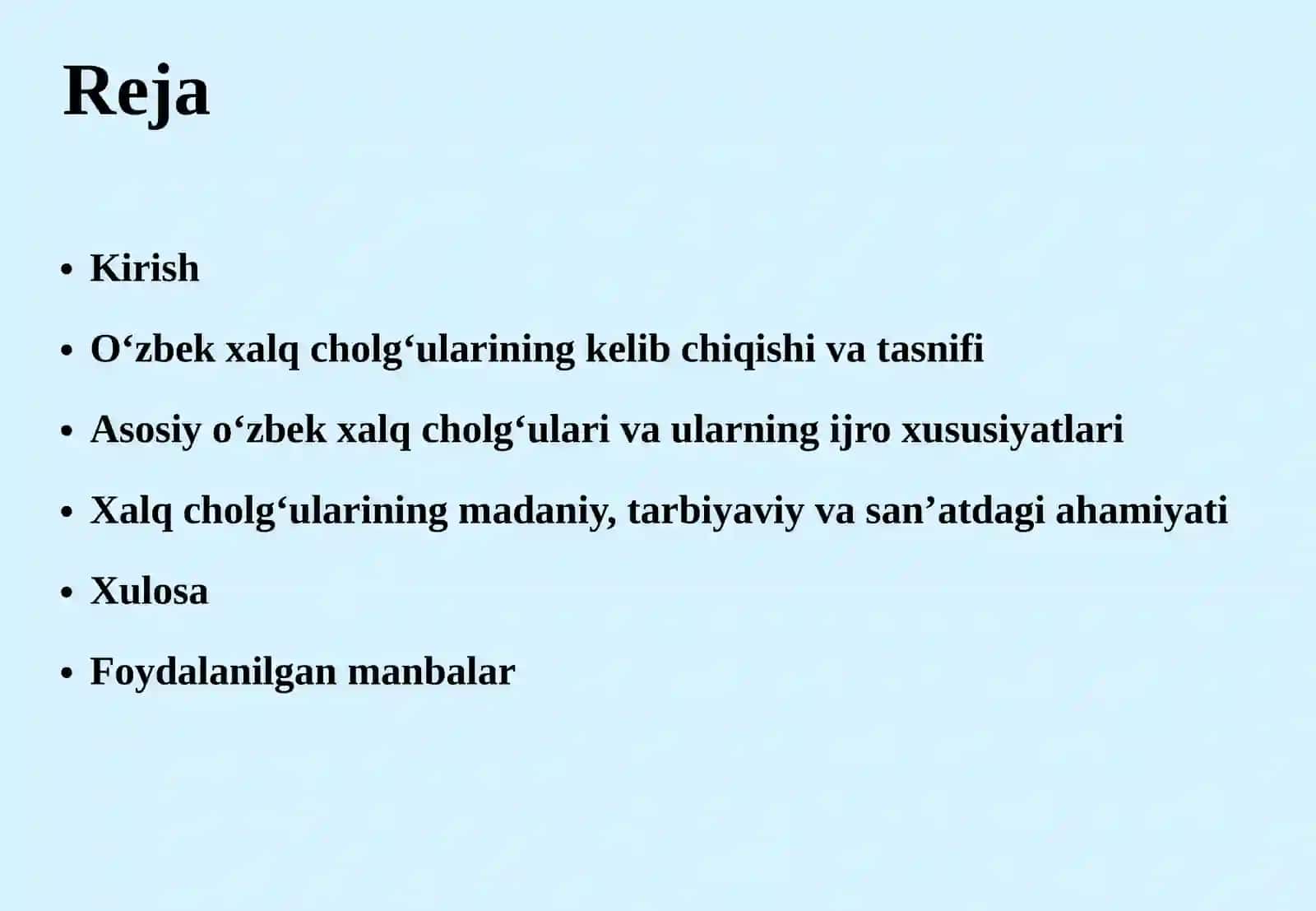 O‘zbek xalq cholg‘ulari 2