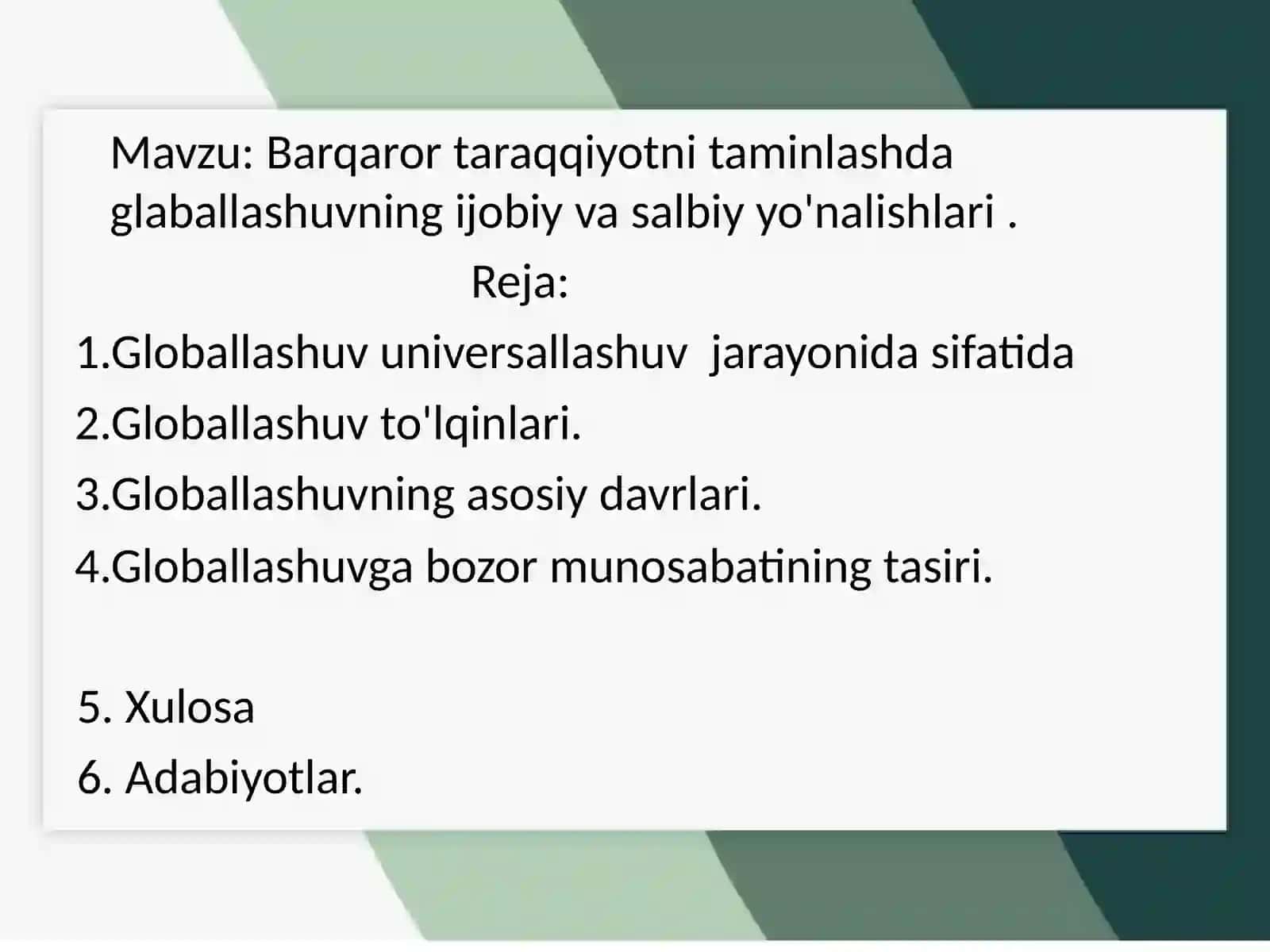 Falsafa fanidan ta'lim 2