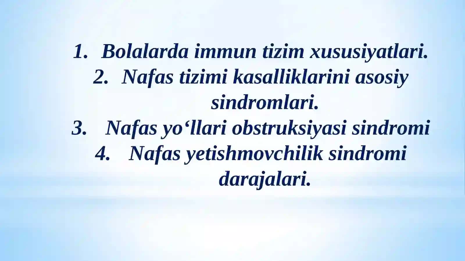 Bolalarda immun tizim xususiyatlari 2