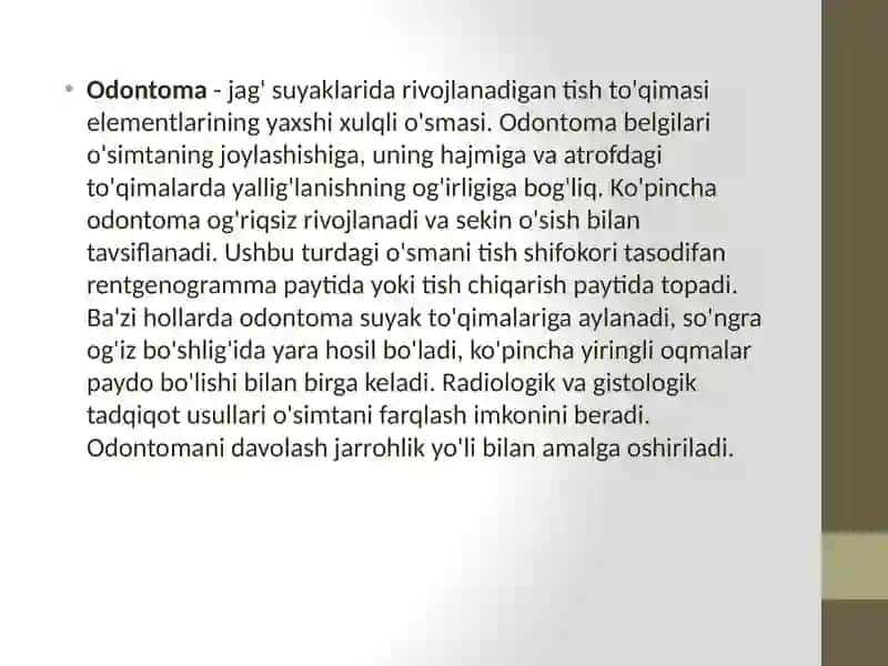 Odontoma 2