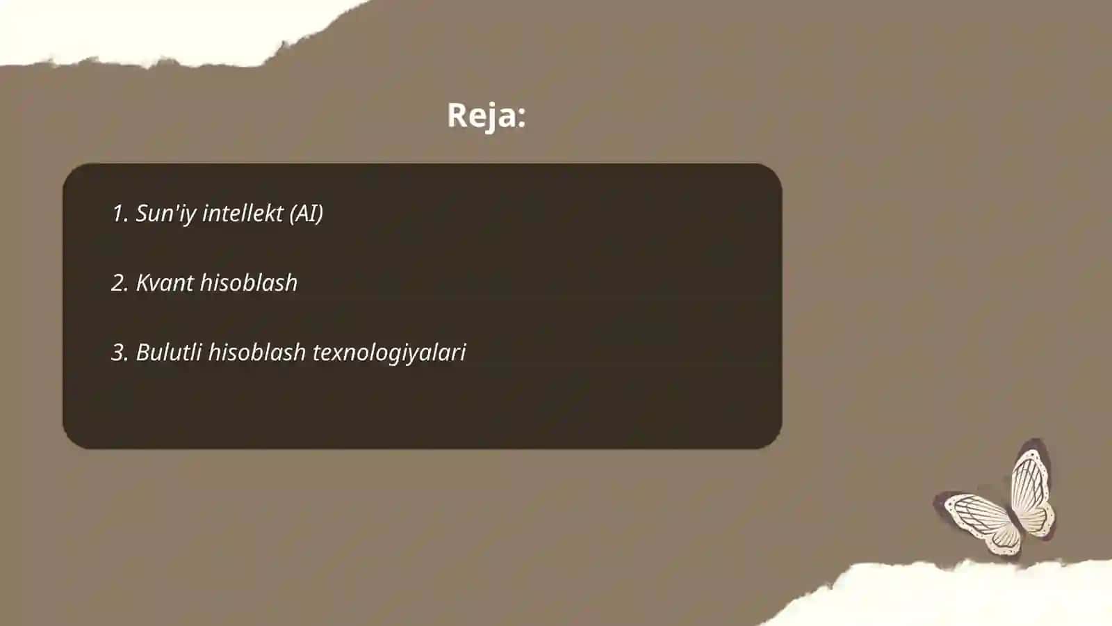 Sun'iy intellekt (AI) 2