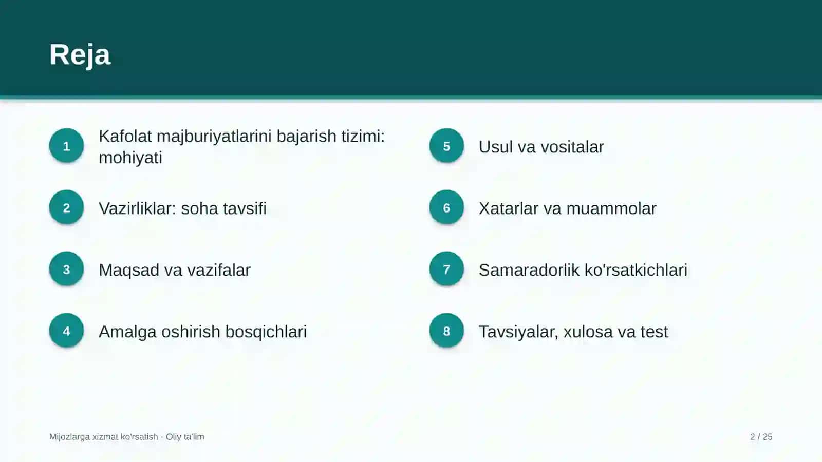 vazirliklarda kafolat majburiyatlarini bajarish tizimi 5308 2