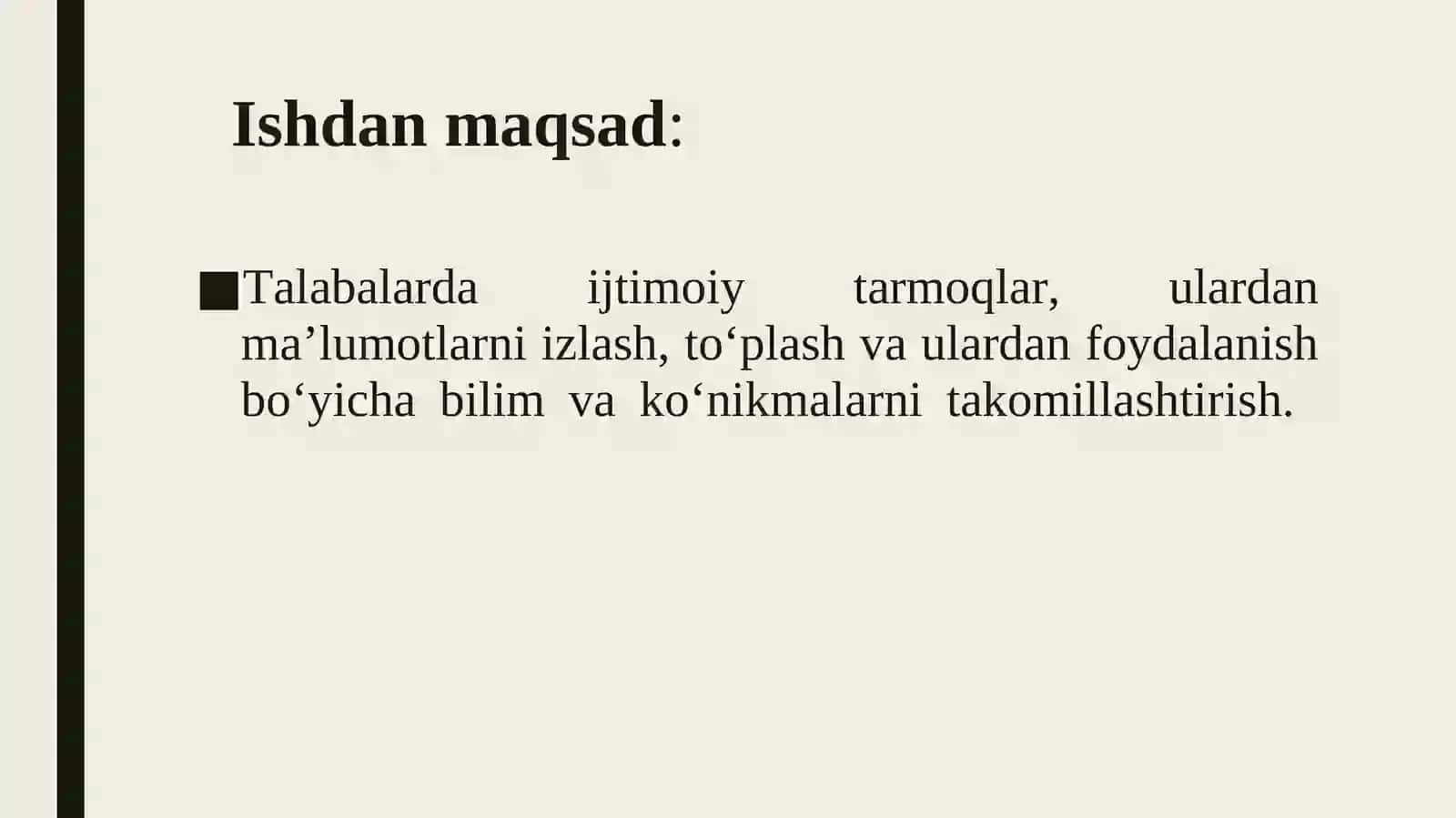 IJTIMOIY TARMOQLARDAN MA’LUMOTLARNI TO‘PLASHNI O‘RGANISH 2