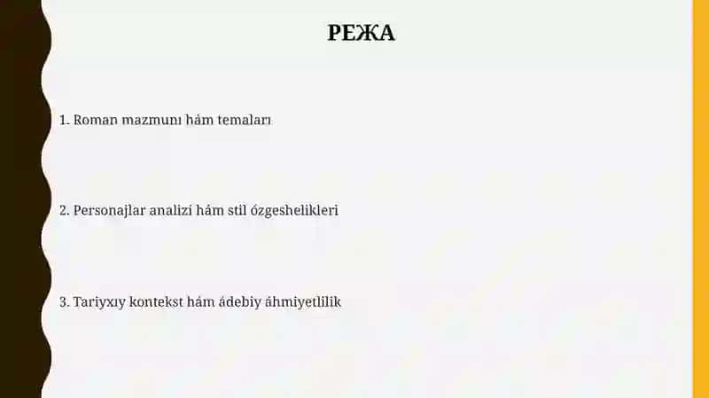 Atamnan qalģan atızlar romanı 2