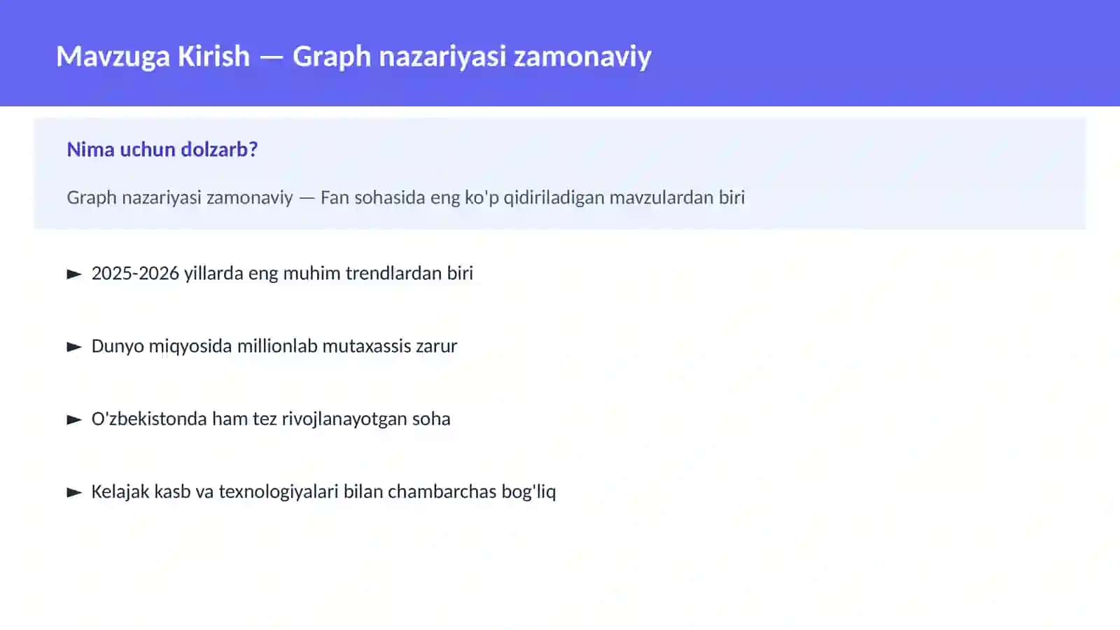 Graph nazariyasi zamonaviy 2