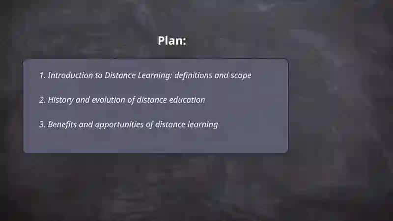 Distance Learning 2