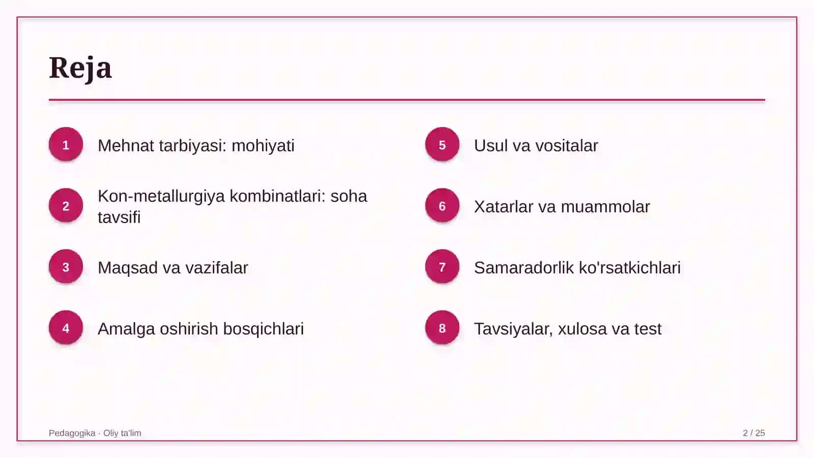 Kon-metallurgiya kombinatlarida mehnat tarbiyasi 2