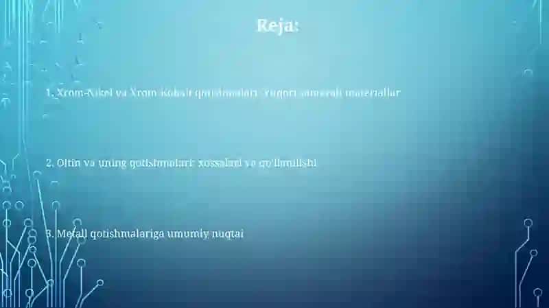 Oltin va uning qotishmalari 2