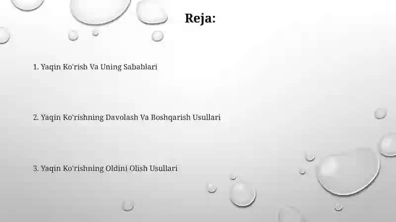 Yaqindan koʻrish va uning oldini olish 2