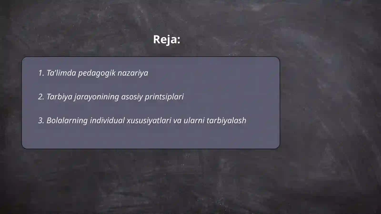 Pedagogika (qo'shimcha tarbiya fani o'qituvchisi) bakalavriant ta'limi 2