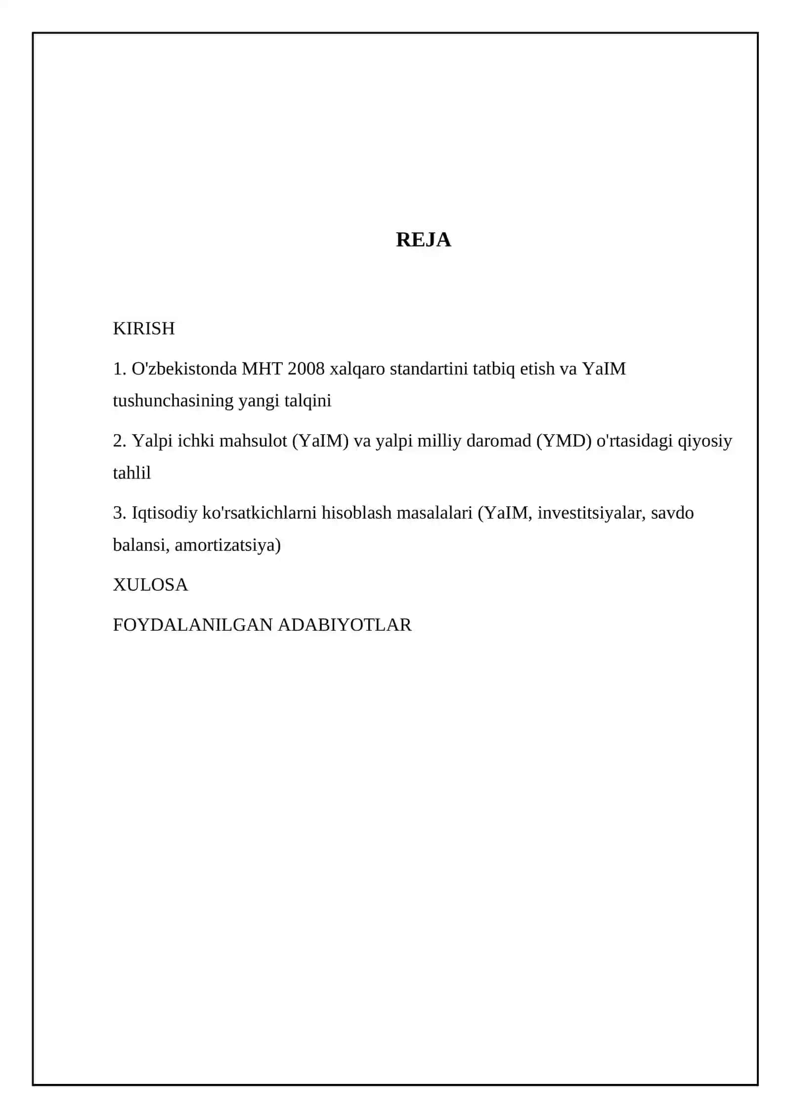 O'zbekistonda statistika amaliyotiga MHT ning 2008 ( milliy hisobotlar tizimi) xalqaro standartda to'liq joriy etilmoqda. BMT MHT ning yangi talqiniga ko'ra Yalpi ichki mahsulot tushunchasining aniqlanishini tasvirlab bering 2