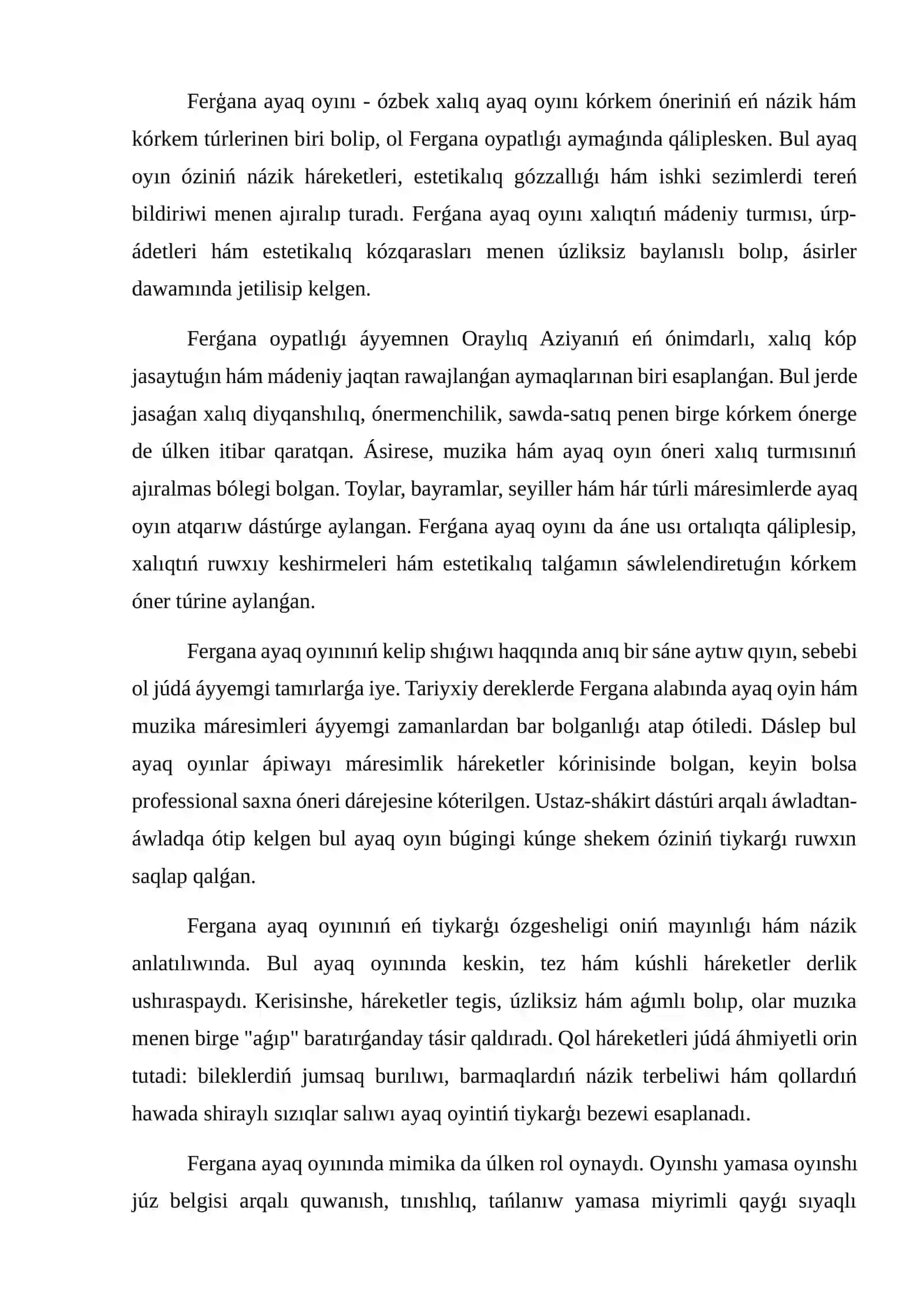 Ferģana ayaq oyını 2