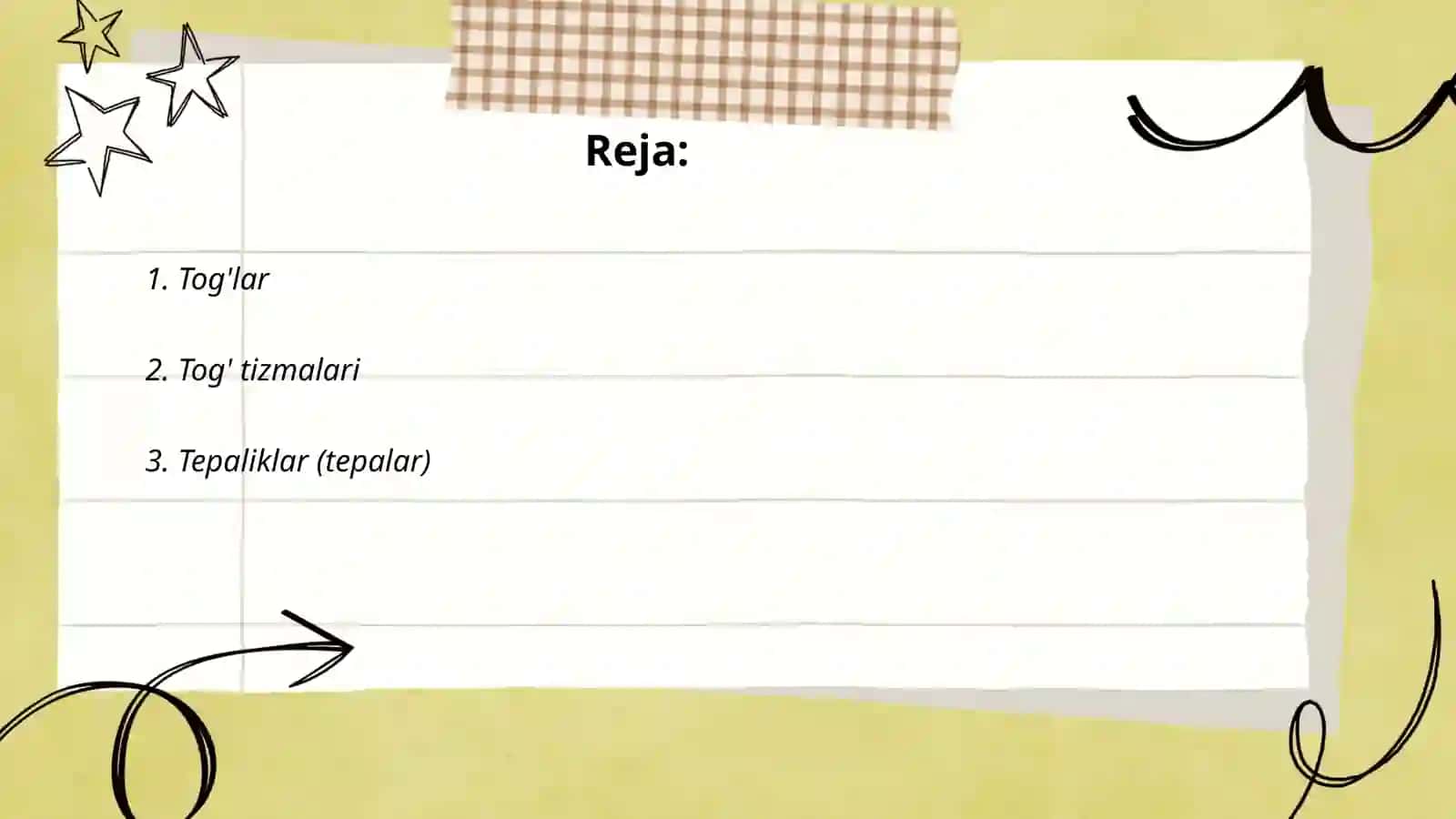 Yer relefining asosiy shakl va turlari 2